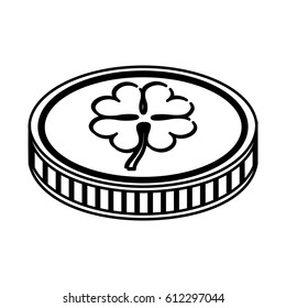 coin with clover icon