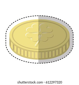 coin with clover icon