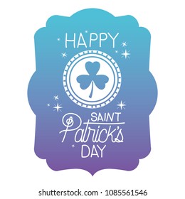 coin with clover saint patricks day card