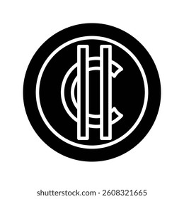 Coin crypto icon with clean, modern style. Ideal for blockchain, digital wallets, and crypto finance. High-quality vector, fully scalable and easy to customize for any project.