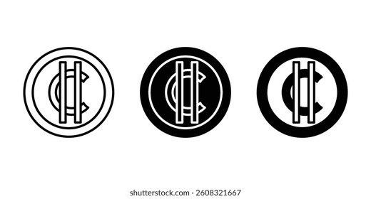 Coin crypto icon with clean, modern style. Ideal for blockchain, digital wallets, and crypto finance. High-quality vector, fully scalable and easy to customize for any project.