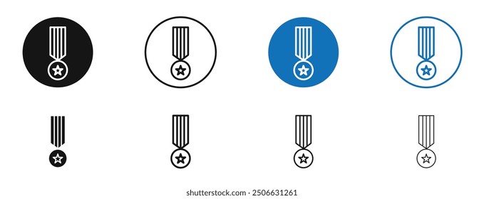 Coin decoration vector icon in black and blue colors