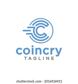 coin design that forms the letter C