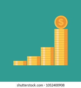 coin diagram vector design