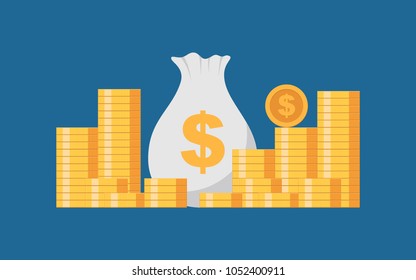 coin diagram vector design