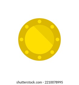 Coin dollar cash vector illustration. Money logo isolated. Money illustration business concept. Trendy flat style for: app, graphic, banner, infographic, web, dev, gui, ui, ux. Vector EPS 10