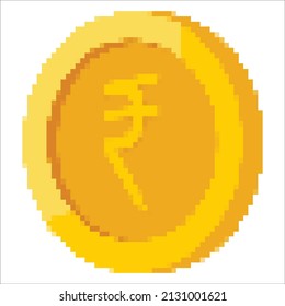 coin dollar euro bitcoin crypto pixel art