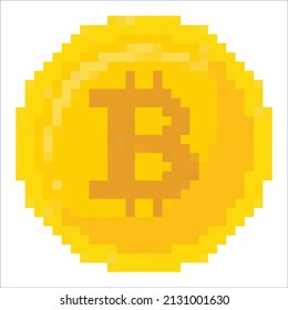coin dollar euro bitcoin crypto pixel art