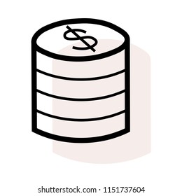  coin dollar money 
