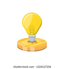 coin dollar with rope isolated icon