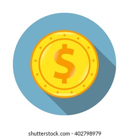 Coin with dollar sign