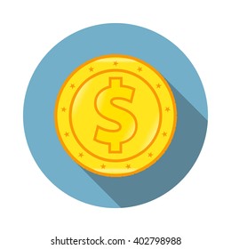 Coin with dollar sign