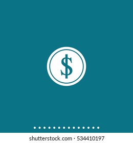 Coin with dollar sign.