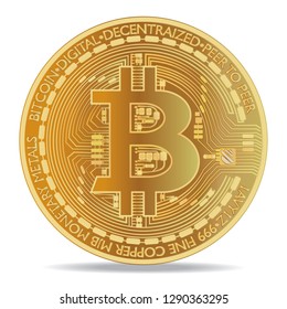 coin with dollar sign on white background