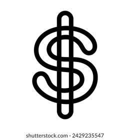 Coin with dollar sign simple icon on white background. Vector illustration.