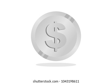 Coin dollar silver symbol