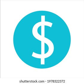 Coin with dollar simple icon