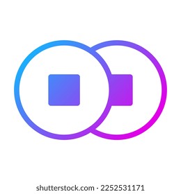 coin duocolor purple style illustration icon chinese new year perfect. Icon sign from modern collection for web. Nice design perfect.