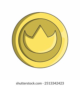 The coin element is suitable and great for children's animations, cartoons and design inspiration