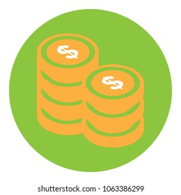 coin flat icon