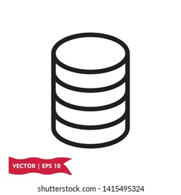 coin flat icon symbol sign, vector, eps 10