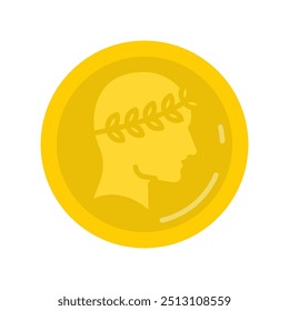 Coin Flat Icons, Vector illustration