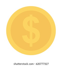 Coin Flat Vector Icon