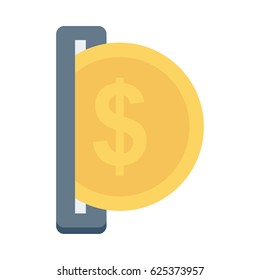 Coin Flat Vector Icon