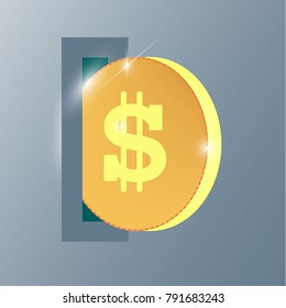Coin Flat Vector Icon