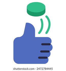 Coin Flip icon for web, app, infographic, etc