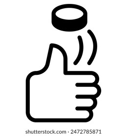 Coin Flip icon for web, app, infographic, etc