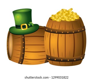coin gold hat barrel