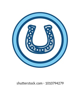 coin with horseshoe icon