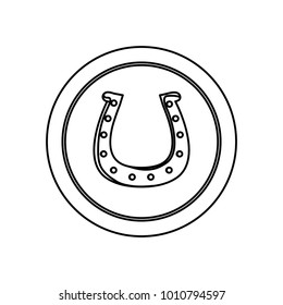 coin with horseshoe icon