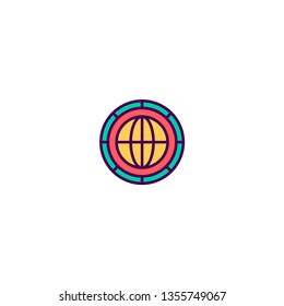 Coin icon design. Marketing icon vector illustration