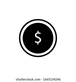 plantilla de diseño de icono de moneda. Estilo moderno, vectoriales 10