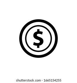 coin icon design template. Trendy style, vector eps 10