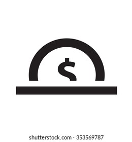 coin icon design vector