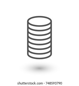 Coin icon design vector illustration