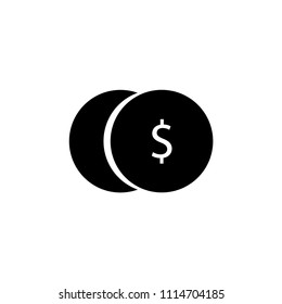 Coin icon. Dollar cent