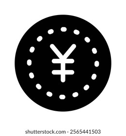 A coin icon featuring a currency symbol, representing money or finance