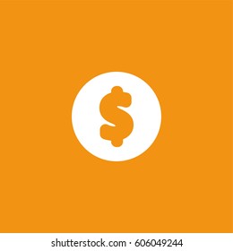 coin icon flat design