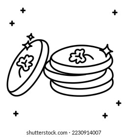 Coin icon hand drawn vector design illustration