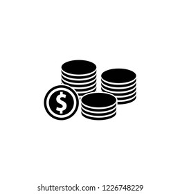 coin icon, icons vector eps10