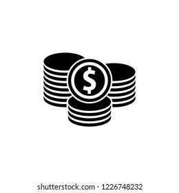 coin icon, icons vector eps10