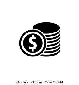 coin icon, icons vector eps10