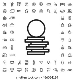 Coin icon illustration isolated vector sign symbol