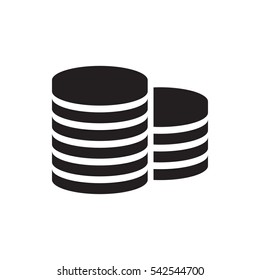 Coin icon illustration isolated vector sign symbol