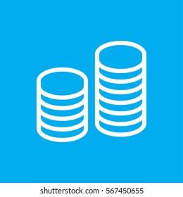 coin icon illustration isolated vector sign symbol