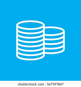 Coin icon illustration isolated vector sign symbol